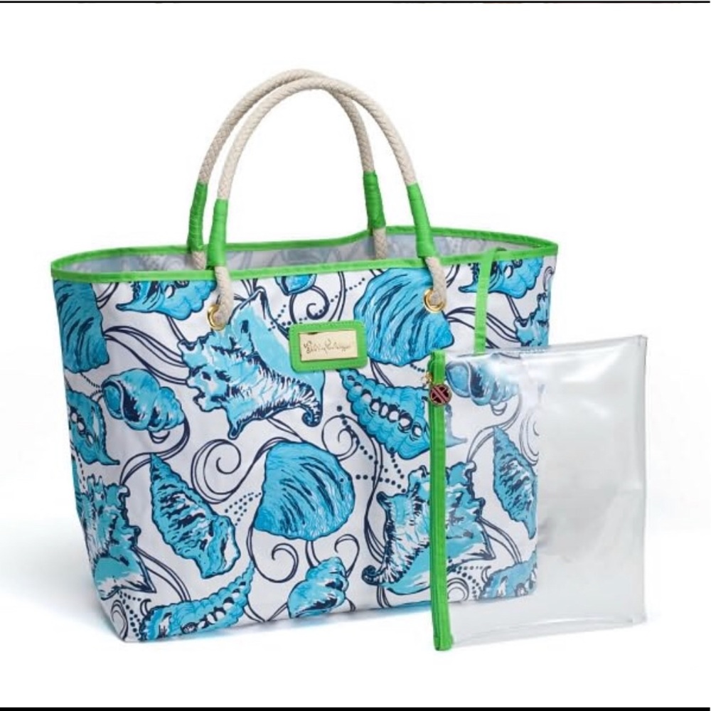 Lily Pulitzer Buena Vista Tote Bag beach seashells